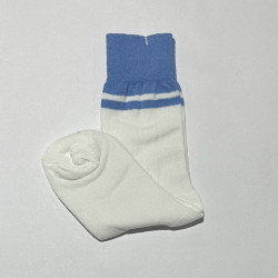 Socks White and Blue Cotton-Lycra