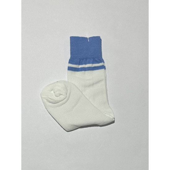 Socks White and Blue Cotton-Lycra