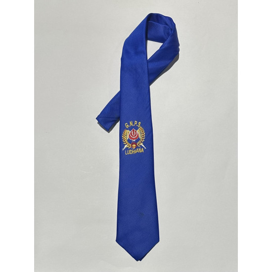 Tie Knot Embroidered Logo Royal Blue