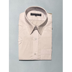 Shirt Half Sleeves White Solid