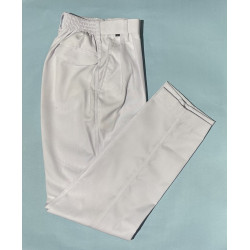 Trouser Back Elastic T/C White 