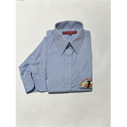 Full Sleeves Sky Solid Embroidered Pocket 