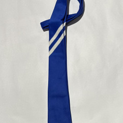 Tie Knot Jackard Blue White Stripes