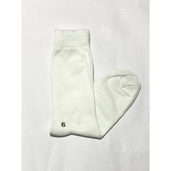 Socks White Cotton Lycra
