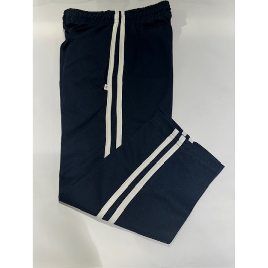 Cotton Pajama Navy Blue with White Stripes