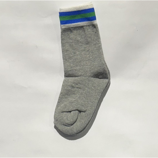 Socks Cotton Lycra Grey With Blue Green Dora