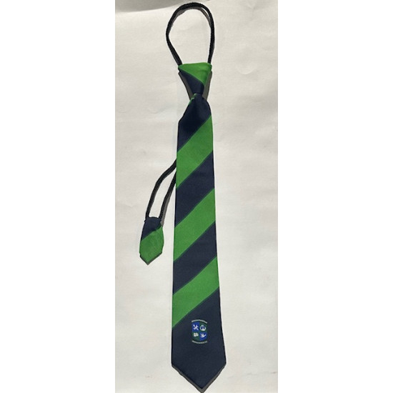 Tie Dorii Navy Green With Logo
