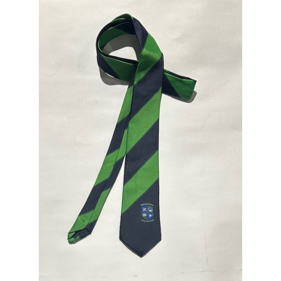Tie Knot Navy Green With Logo With Logo
