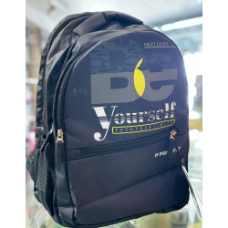 Priority school bag blue colour with quote Be yourself 