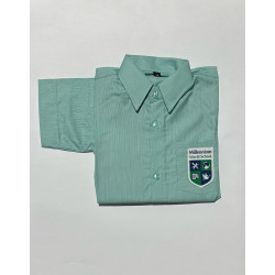 Half Sleeves Fillafil Shirt with Green Embroidered Pocket